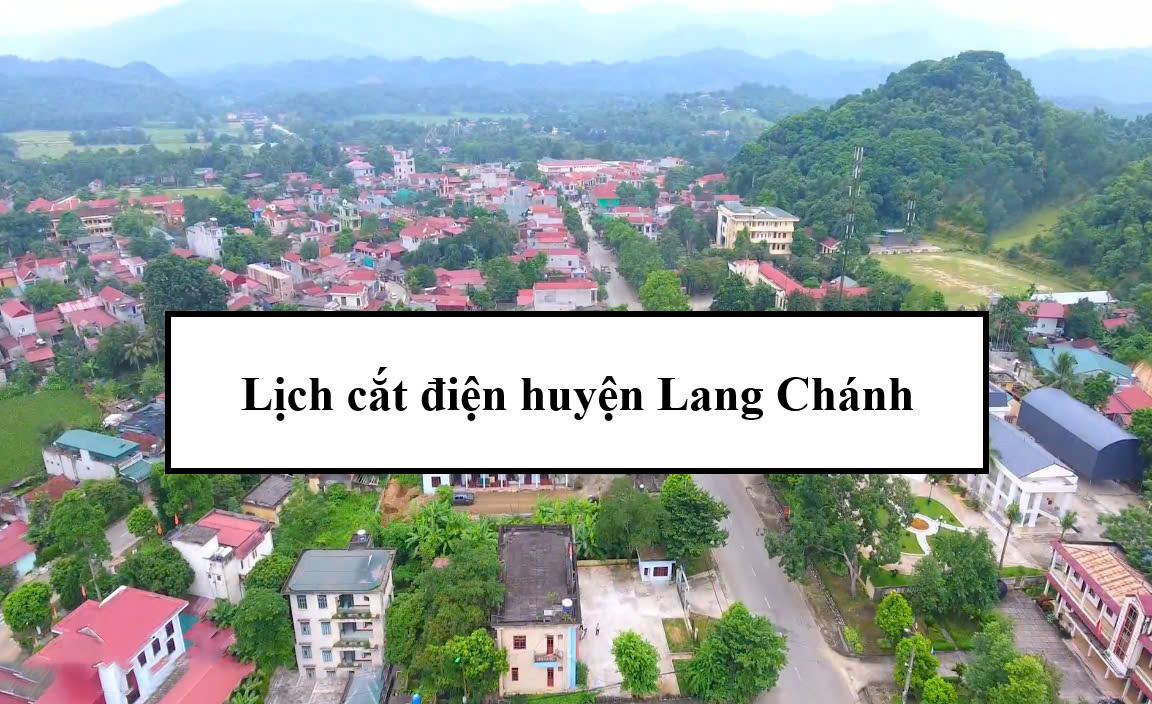 Lịch cắt điện huyện Lang Chánh