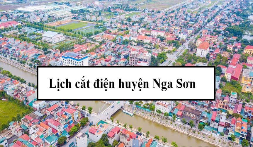 Lịch cắt điện huyện Nga Sơn