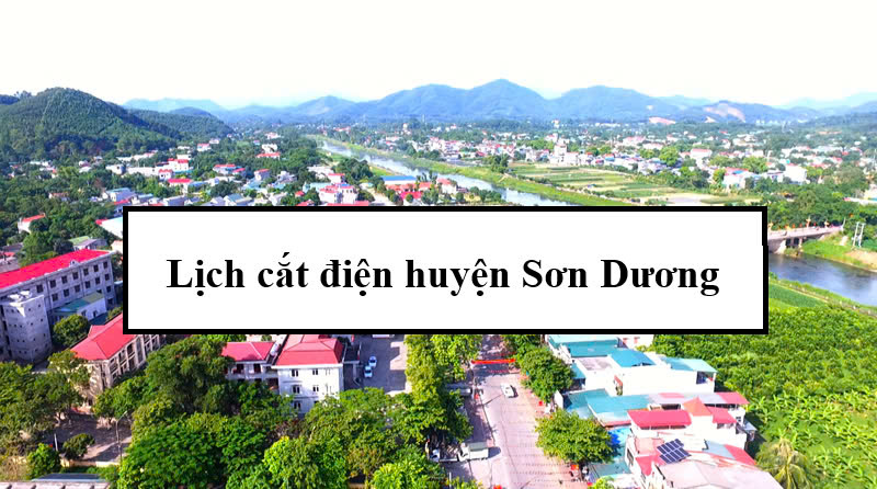 Lịch cắt điện huyện Sơn Dương