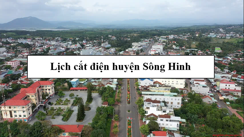 Lịch cắt điện huyện Sông Hinh