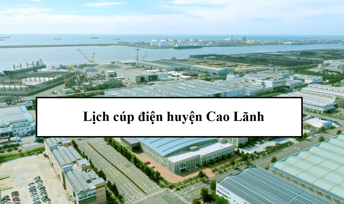 Lịch cúp điện huyện Cao Lãnh