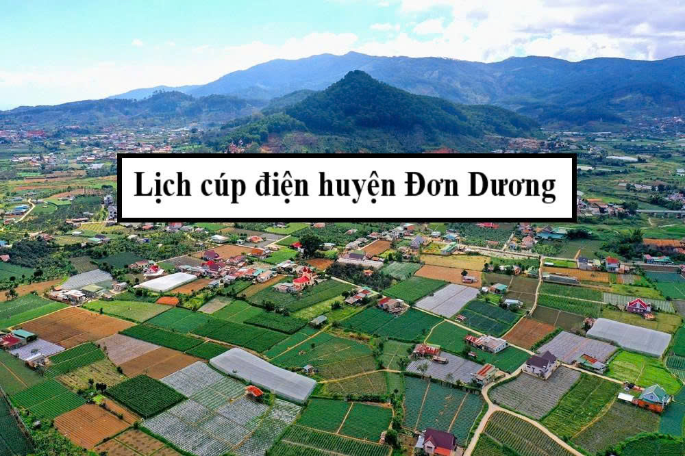 Lịch cúp điện huyện Đơn Dương