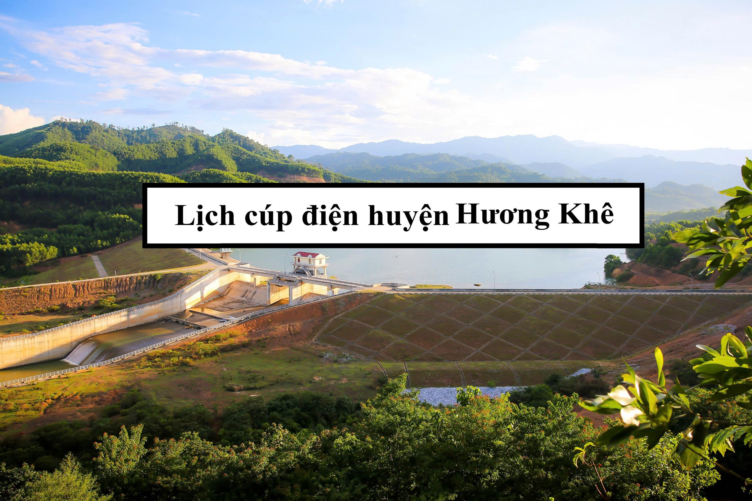 Lịch cúp điện huyện Hương Khê