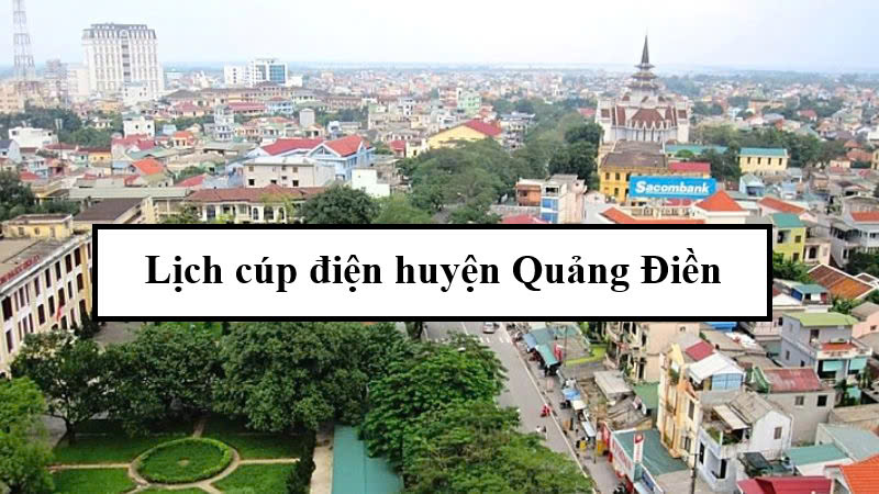 Lịch cúp điện huyện Quảng Điền