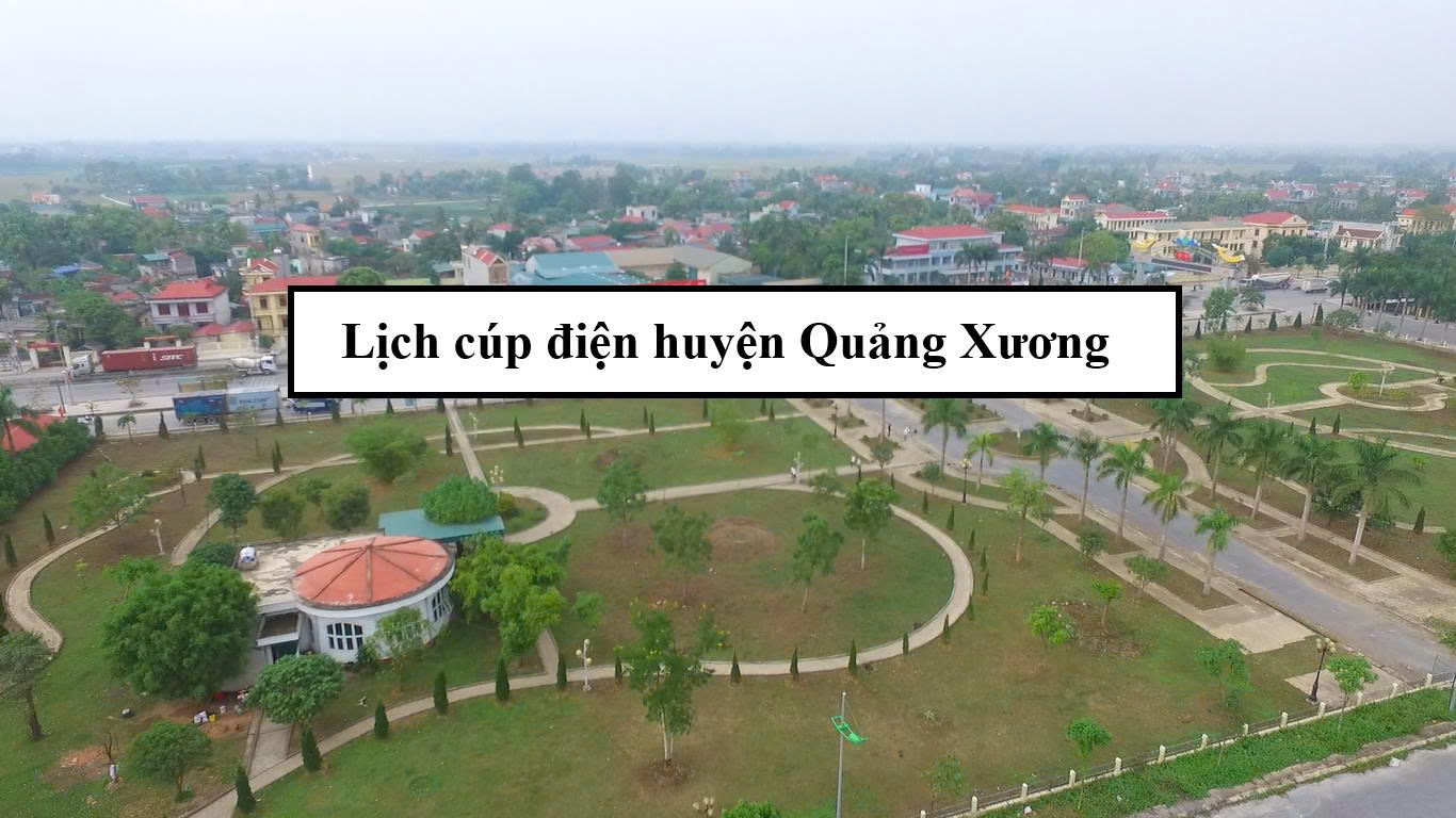 Lịch cúp điện huyện Quảng Xương